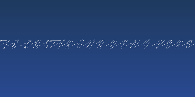 Hidasatie Bastirona DEMO VERSIO Italic Social Header