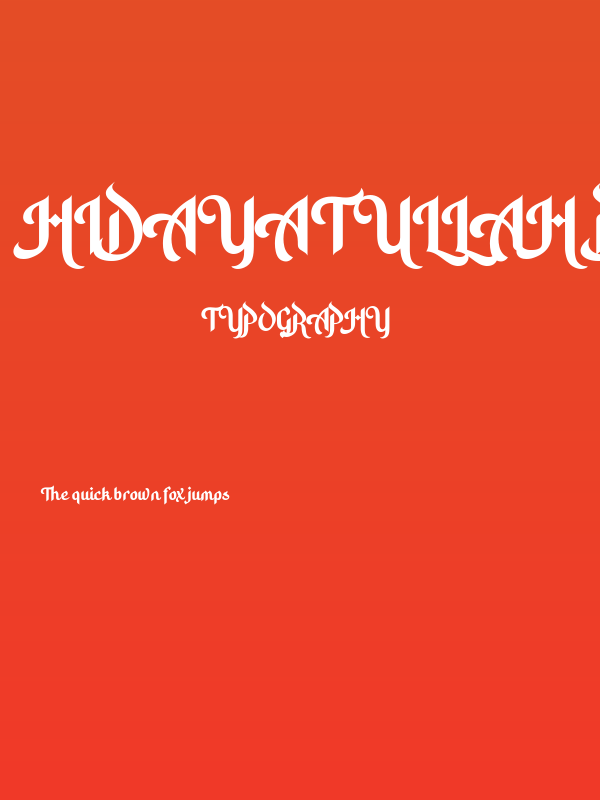 Hidayatullah DEMO Poster