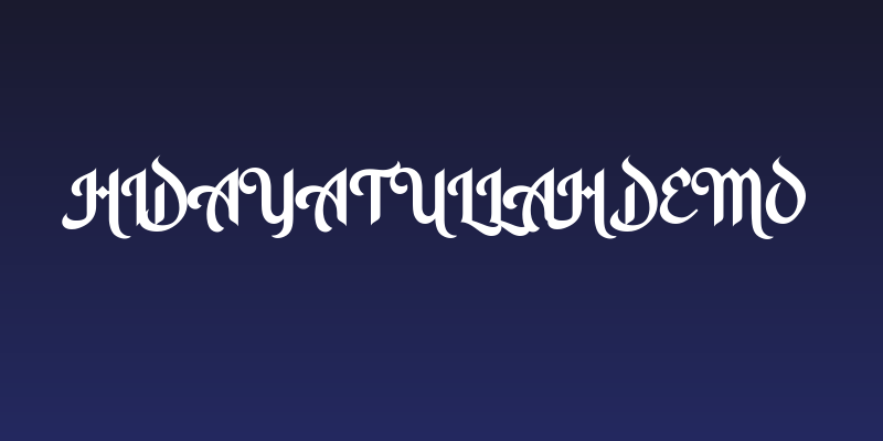 Hidayatullah DEMO Social Header