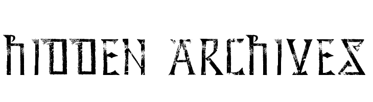 Hidden Archives  font caratteri gratis