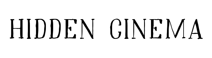 Hidden Cinema  les polices de caractères gratuit tlcharger