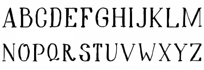 Hidden Cinema Font Litere mari