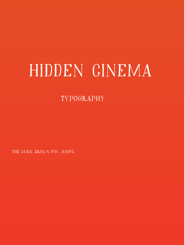 Hidden Cinema Poster