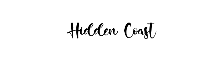 Hidden Coast  font caratteri gratis