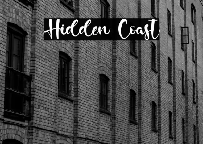 Hidden Coast Font examples
