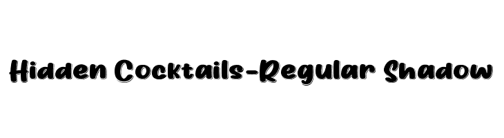 Hidden Cocktails-Regular Shadow  baixar fontes gratis