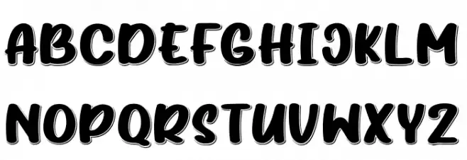 Hidden Cocktails-Regular Shadow Schriftart Groß