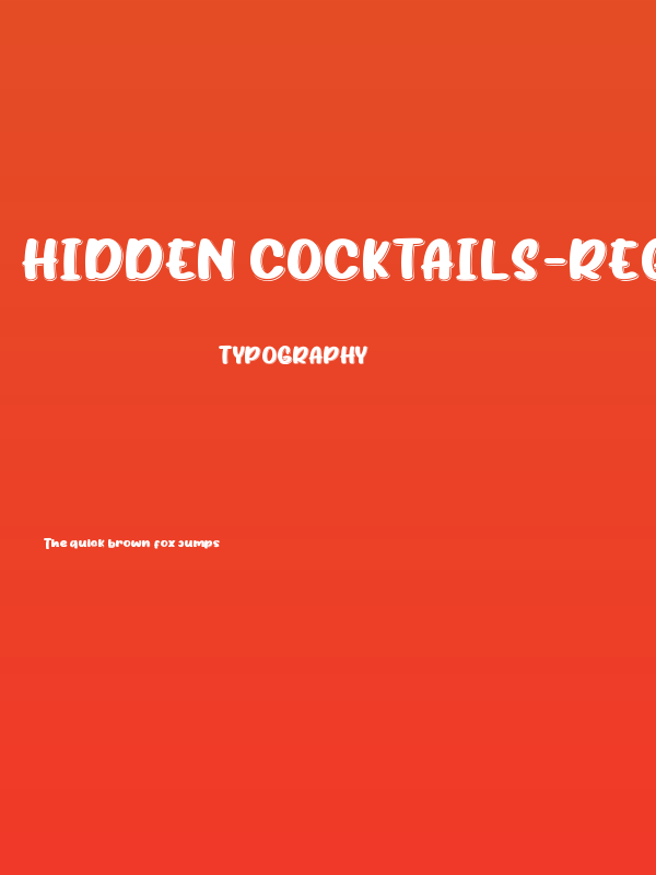 Hidden Cocktails-Regular Shadow Poster