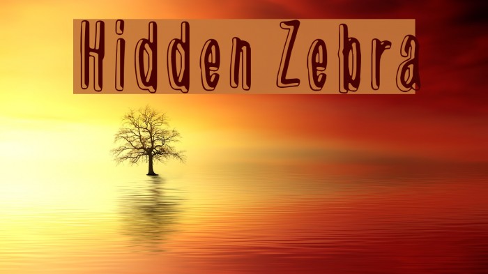 Hidden Zebra Font examples