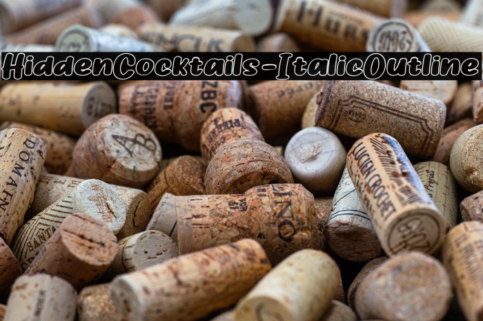 HiddenCocktails-ItalicOutline Example 2