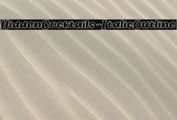 HiddenCocktails-ItalicOutline Example 3