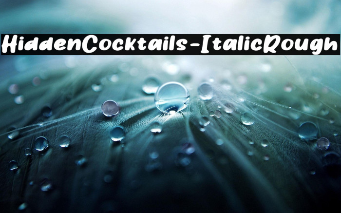 HiddenCocktails-ItalicRough Example 2