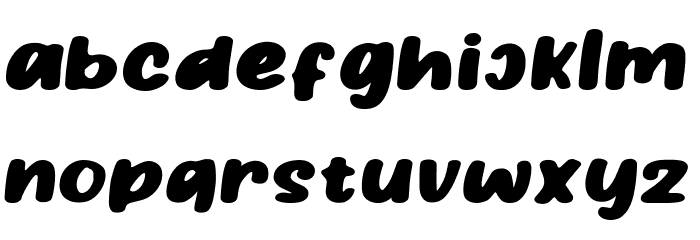 HiddenCocktails-ItalicRough Font LOWERCASE