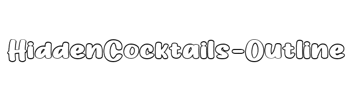 HiddenCocktails-Outline  font caratteri gratis