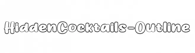 HiddenCocktails-Outline  Frei Schriftart Herunterladen