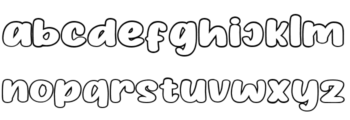 HiddenCocktails-Outline Font LOWERCASE