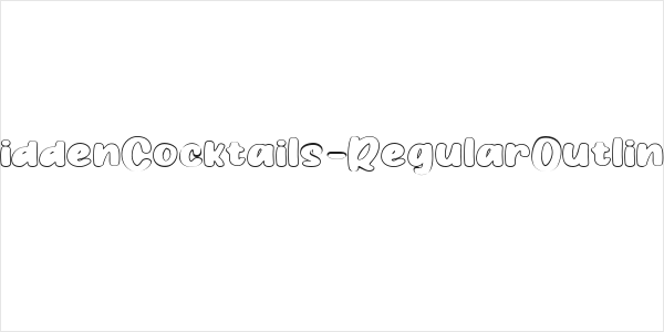 HiddenCocktails-RegularOutline Logo