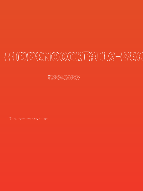 HiddenCocktails-RegularOutline Poster