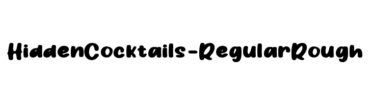 HiddenCocktails-RegularRough  Free Fonts Download