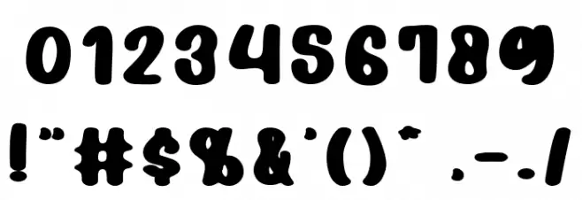 HiddenCocktails-RegularRough Font OTHER CHARS