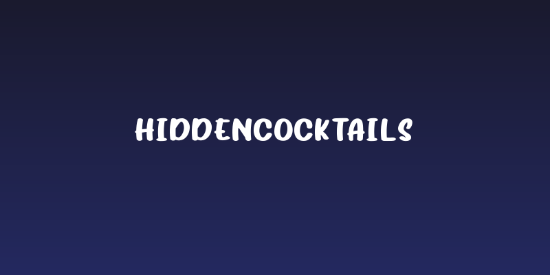 HiddenCocktails Social Header