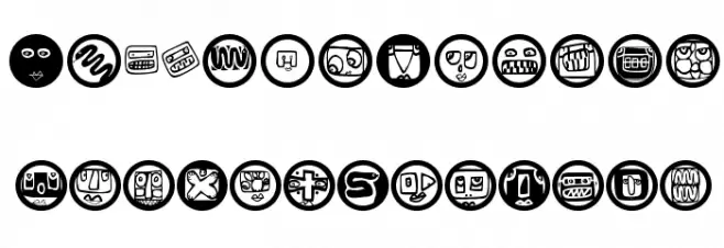 HiddenSignsRings خط أحرف صغيرة