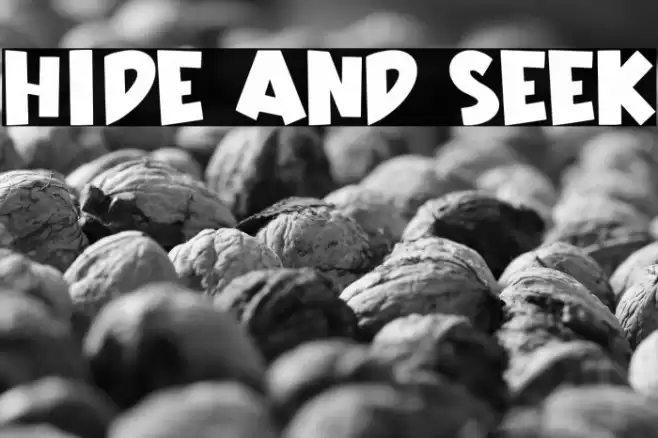 Hide And Seek Font examples