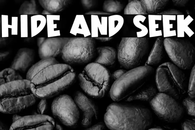 Hide And Seek Font examples