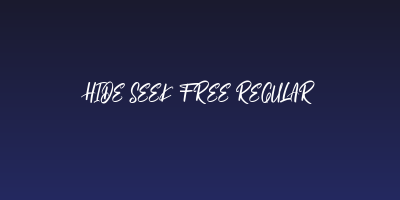 Hide Seek Free Regular Social Header