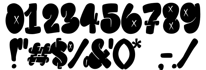 Hidebeast Blocky Demo Font OTHER CHARS