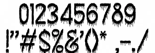 HideousRegular Font OTHER CHARS