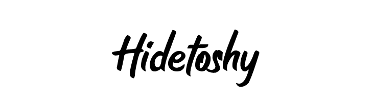 Hidetoshy  Descarca Fonturi Gratis