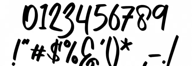 Hidetoshy Font OTHER CHARS