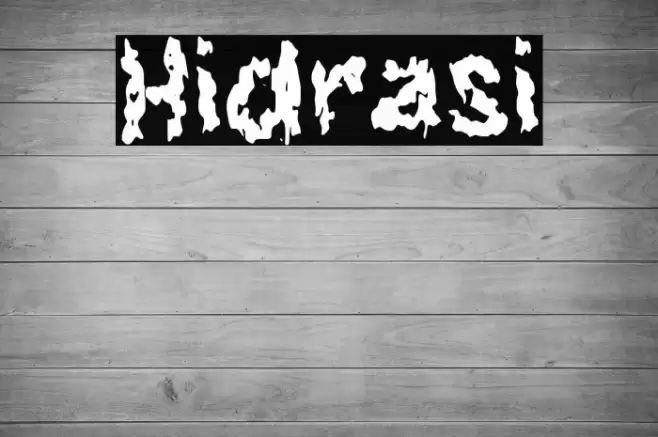 Hidrasi Font examples