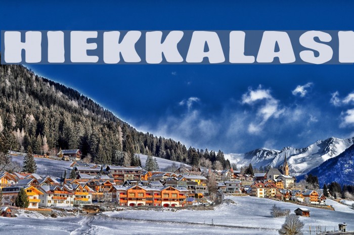 Hiekkalasi Font examples