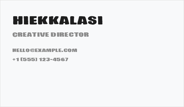 Hiekkalasi Business Card