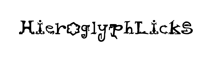 HieroglyphLicks  baixar fontes gratis