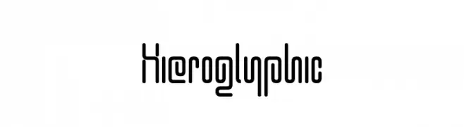 Hieroglyphic  नि: शुल्क फ़ॉन्ट्स डाउनलोड