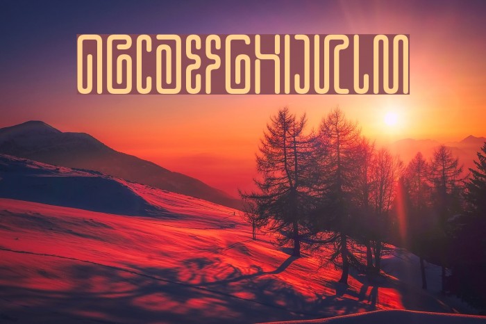 Hieroglyphic Font examples