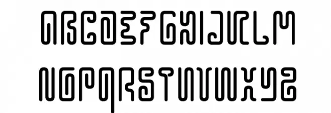 Hieroglyphos फ़ॉन्ट अपरकेस