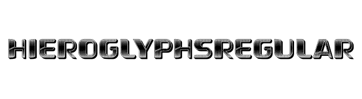 Hieroglyphs Regular  Descarca Fonturi Gratis