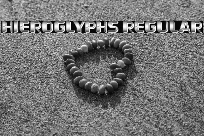 Hieroglyphs Regular Font examples
