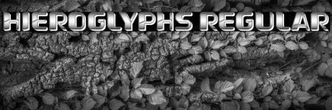 Hieroglyphs Regular Font examples