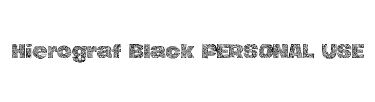 Hierograf Black PERSONAL USE  font caratteri gratis