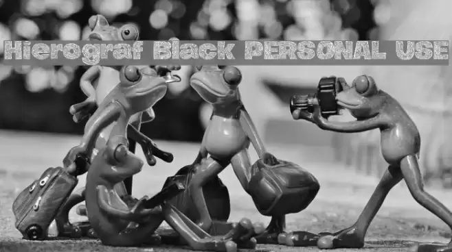 Hierograf Black PERSONAL USE Font examples
