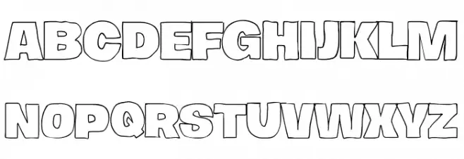 Hierograf Outline PERSONAL USE Polices MAJUSCULES