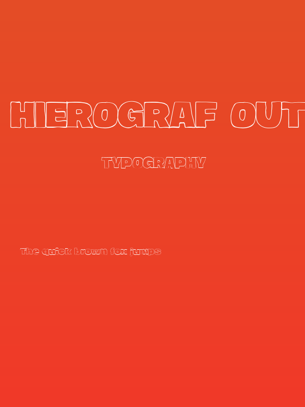 Hierograf Outline PERSONAL USE Poster