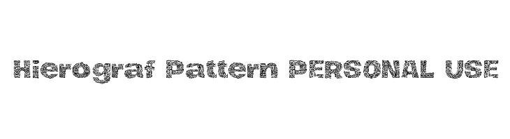Hierograf Pattern PERSONAL USE  नि: शुल्क फ़ॉन्ट्स डाउनलोड