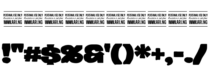Hierograf Solid PERSONAL USE Font OTHER CHARS