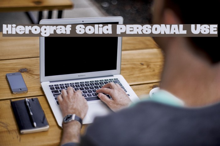 Hierograf Solid PERSONAL USE Font examples